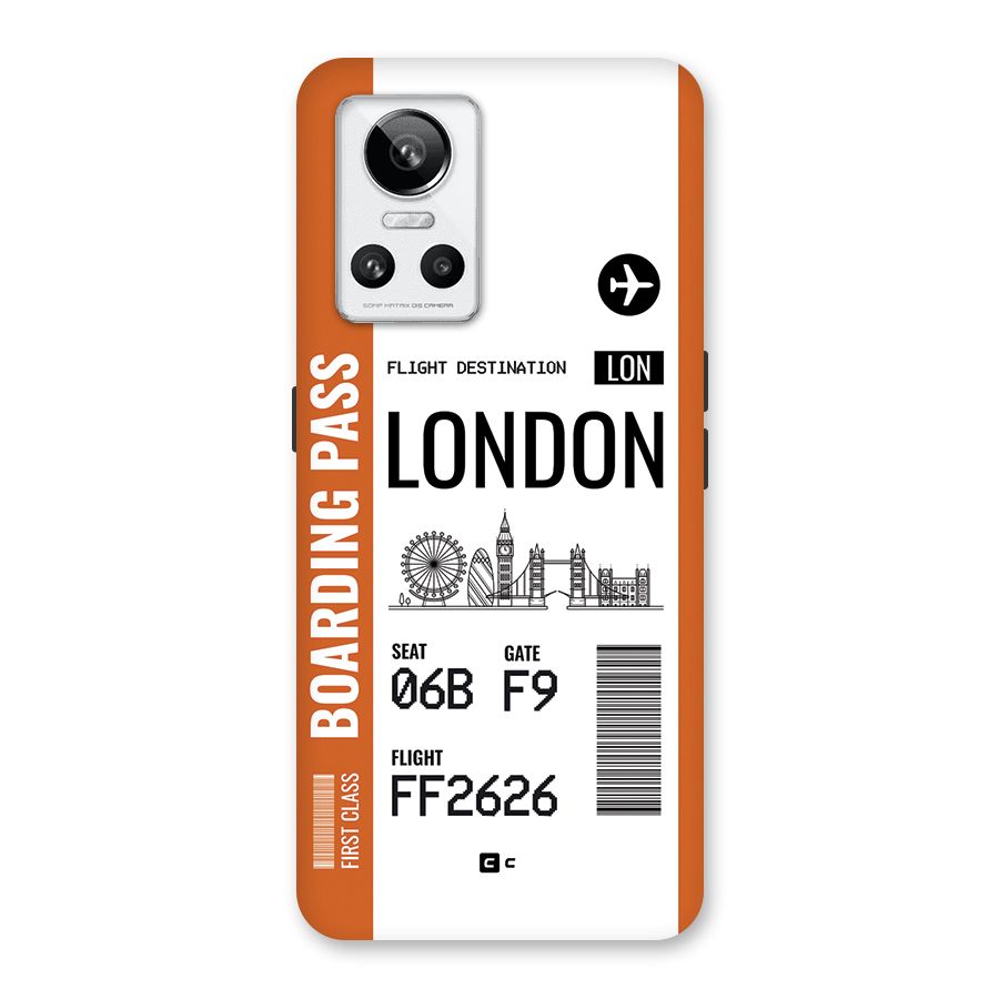 London Boarding Pass Back Case for Realme GT Neo 3