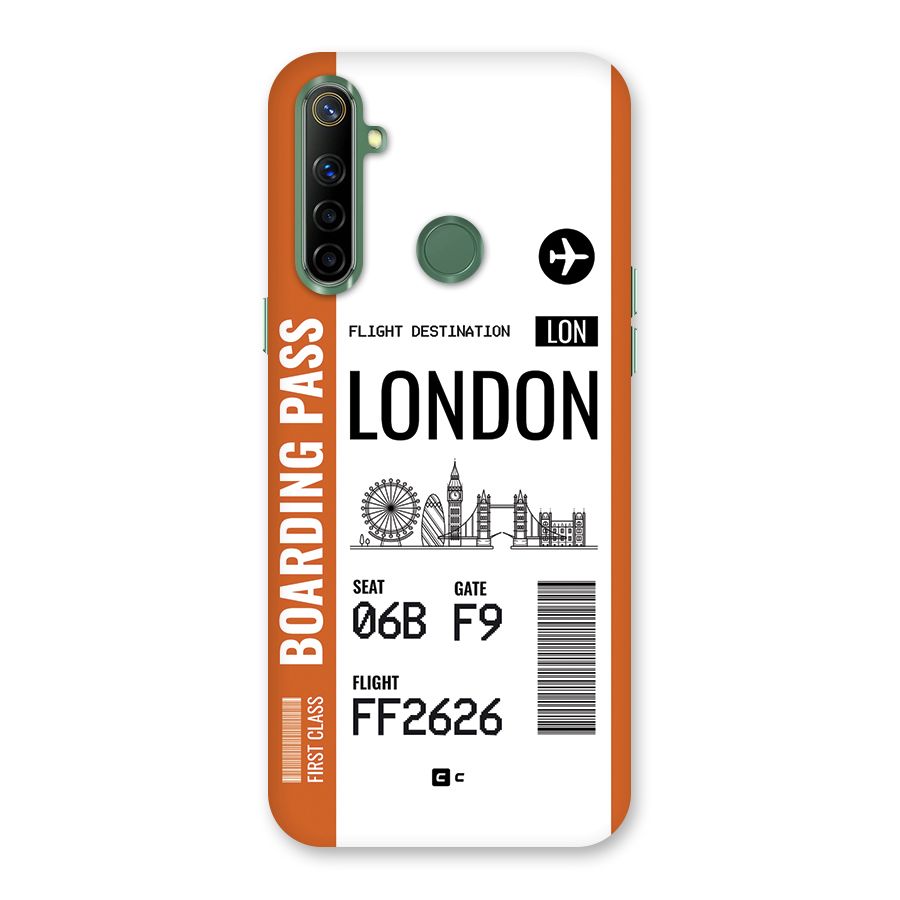 London Boarding Pass Back Case for Realme Narzo 10