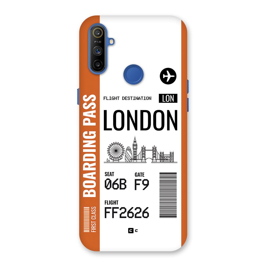 London Boarding Pass Back Case for Realme Narzo 10A