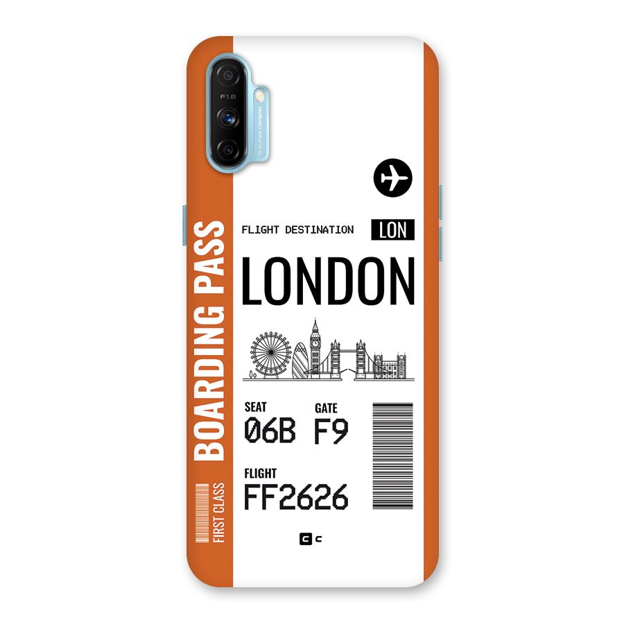London Boarding Pass Back Case for Realme Narzo 20A