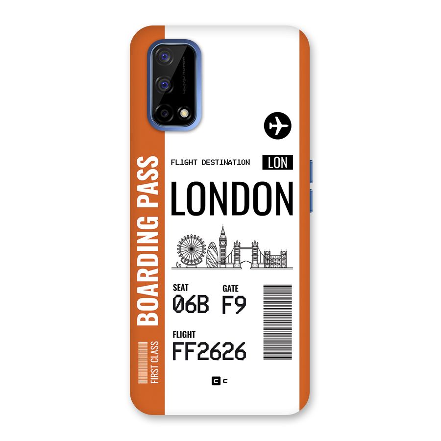London Boarding Pass Back Case for Realme Narzo 30 Pro