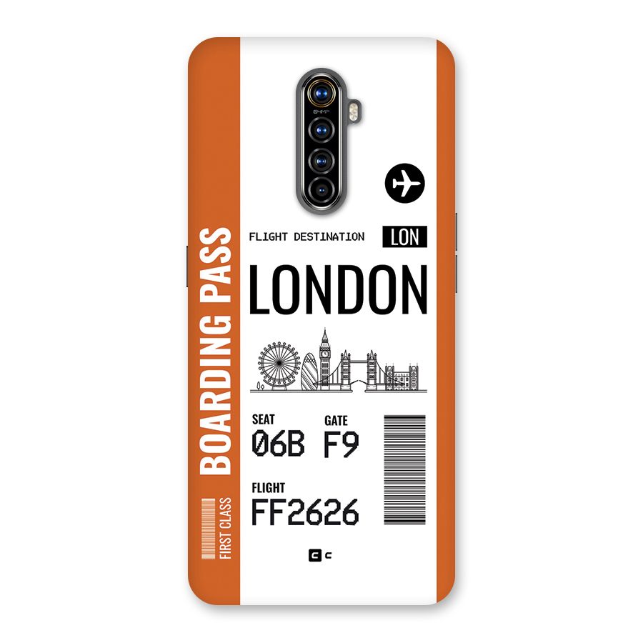 London Boarding Pass Back Case for Realme X2 Pro