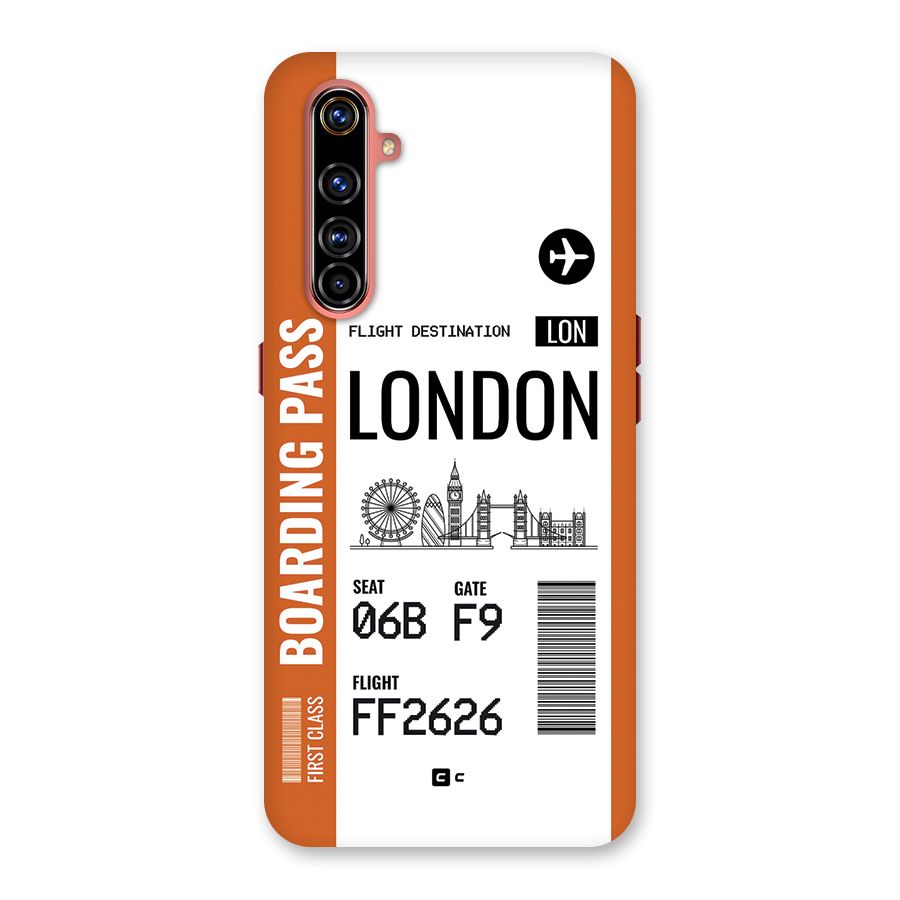 London Boarding Pass Back Case for Realme X50 Pro
