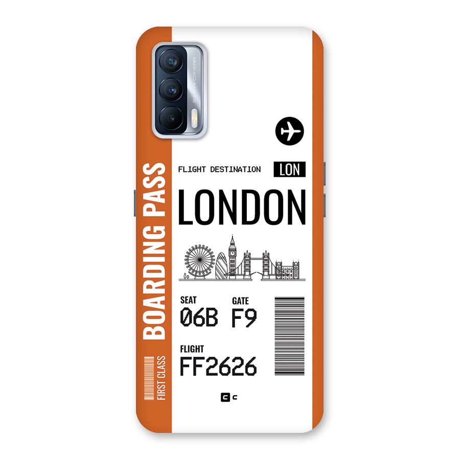 London Boarding Pass Back Case for Realme X7
