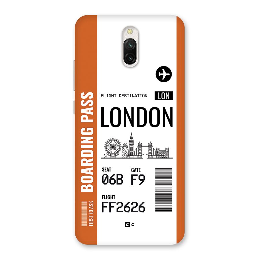 London Boarding Pass Back Case for Redmi 8A Dual