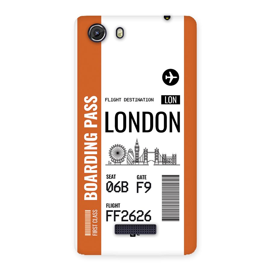 London Boarding Pass Back Case for Unite 3