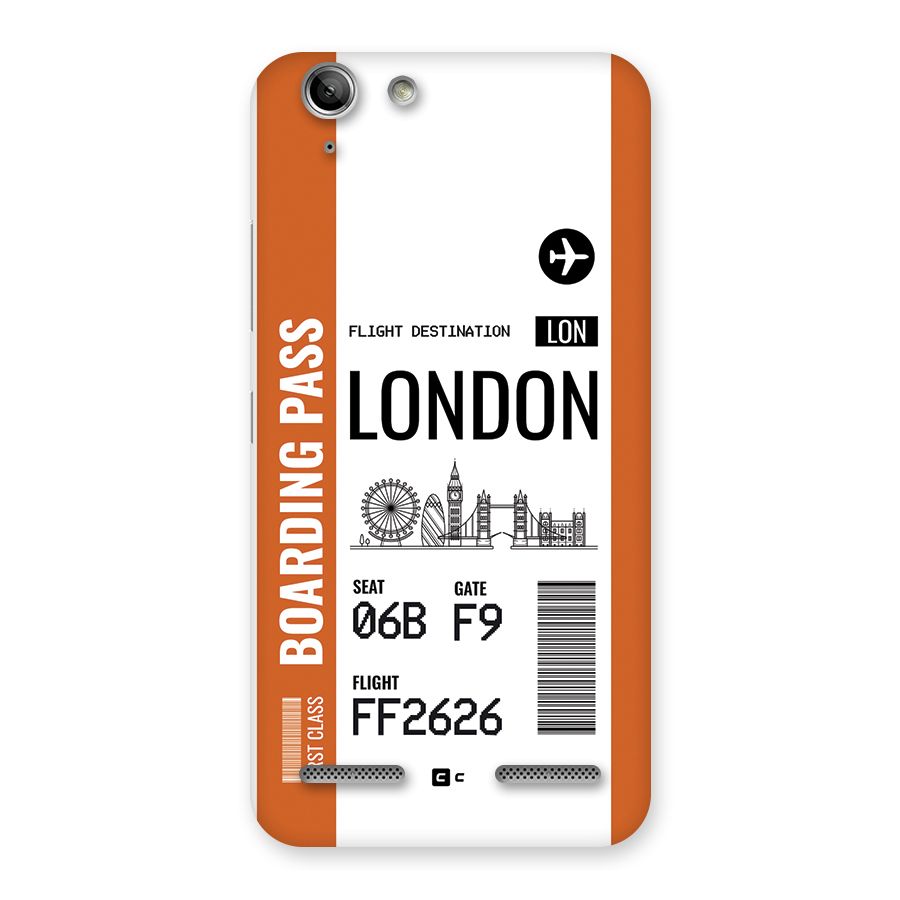 London Boarding Pass Back Case for Vibe K5 Plus