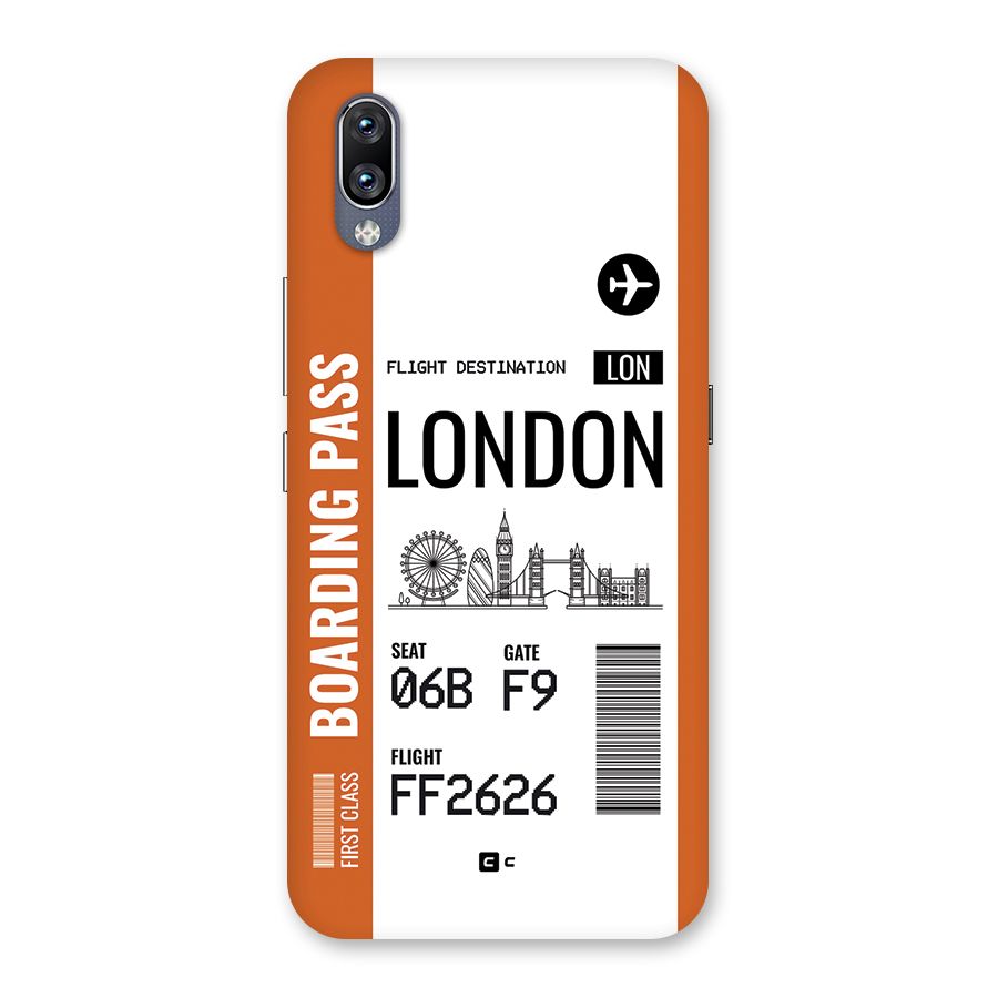 London Boarding Pass Back Case for Vivo NEX