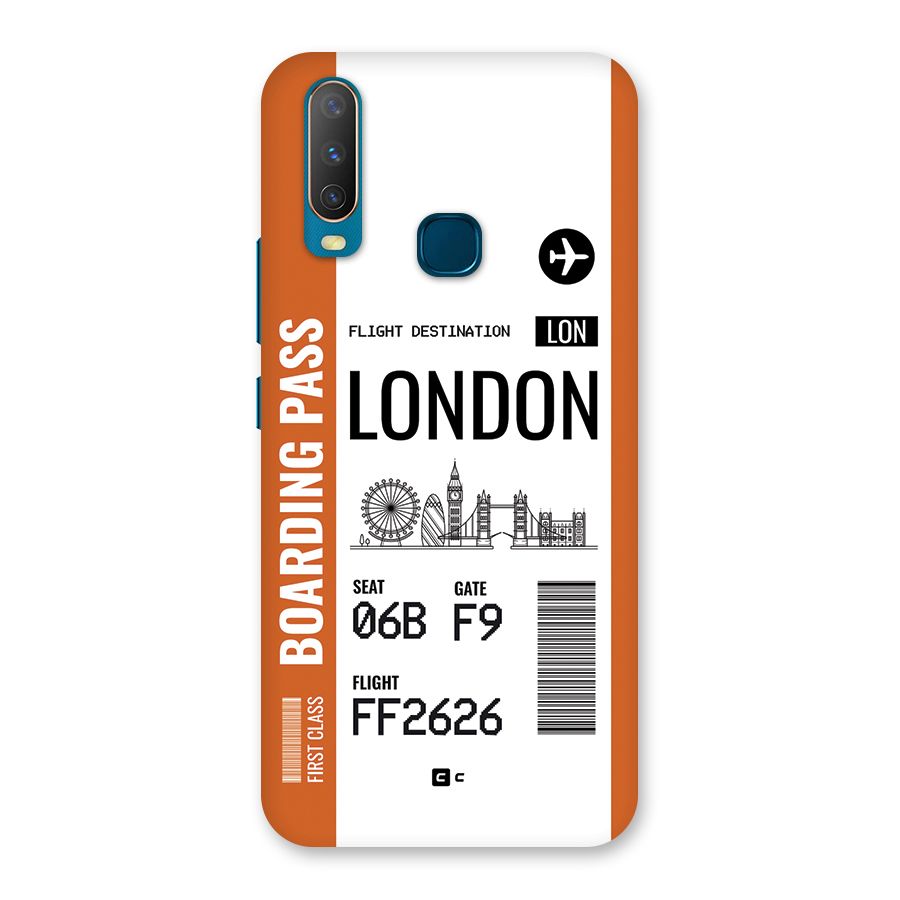 London Boarding Pass Back Case for Vivo Y11