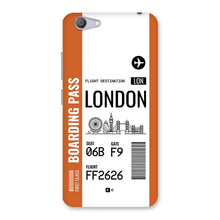 London Boarding Pass Back Case for Vivo Y53