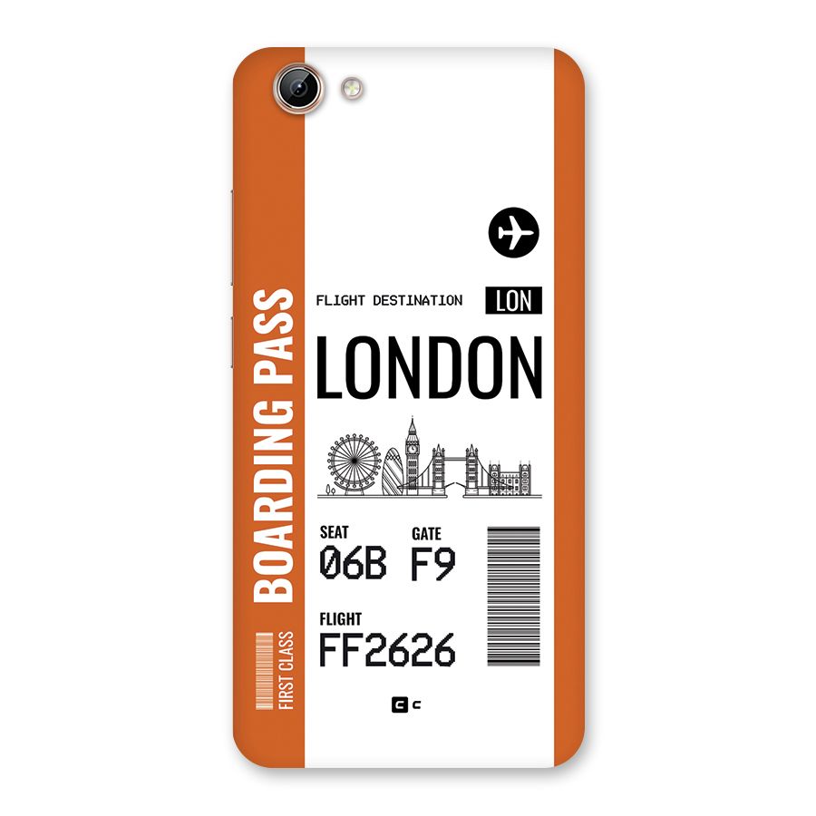 London Boarding Pass Back Case for Vivo Y71