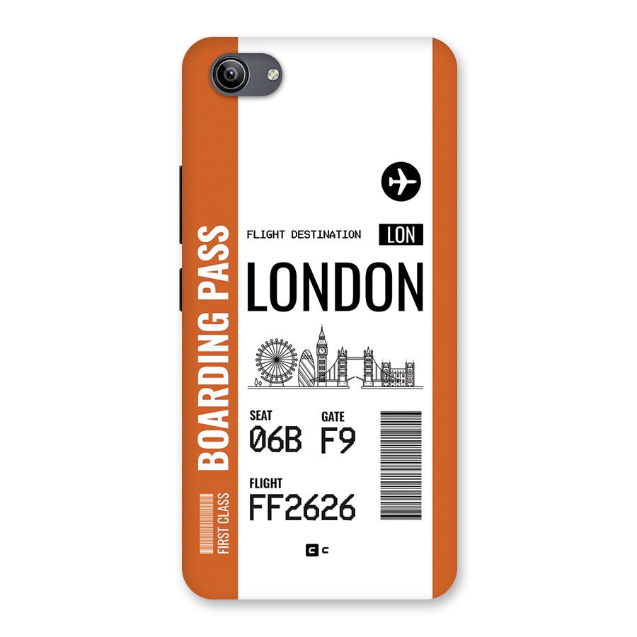 London Boarding Pass Back Case for Vivo Y81i