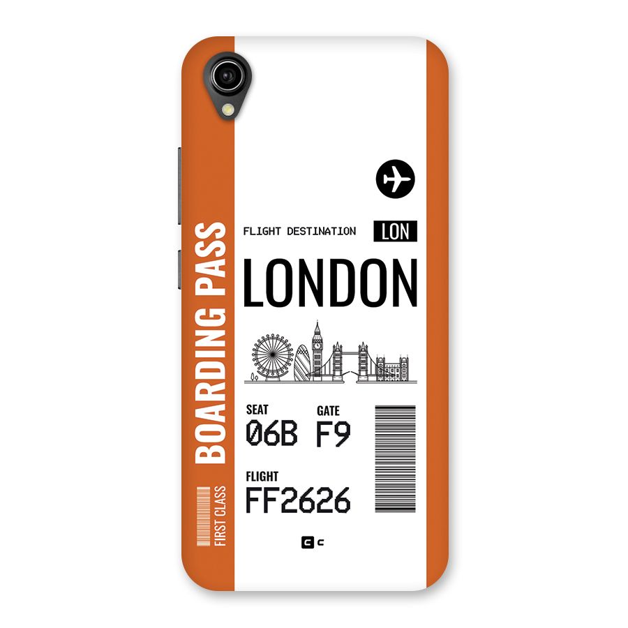 London Boarding Pass Back Case for Vivo Y90