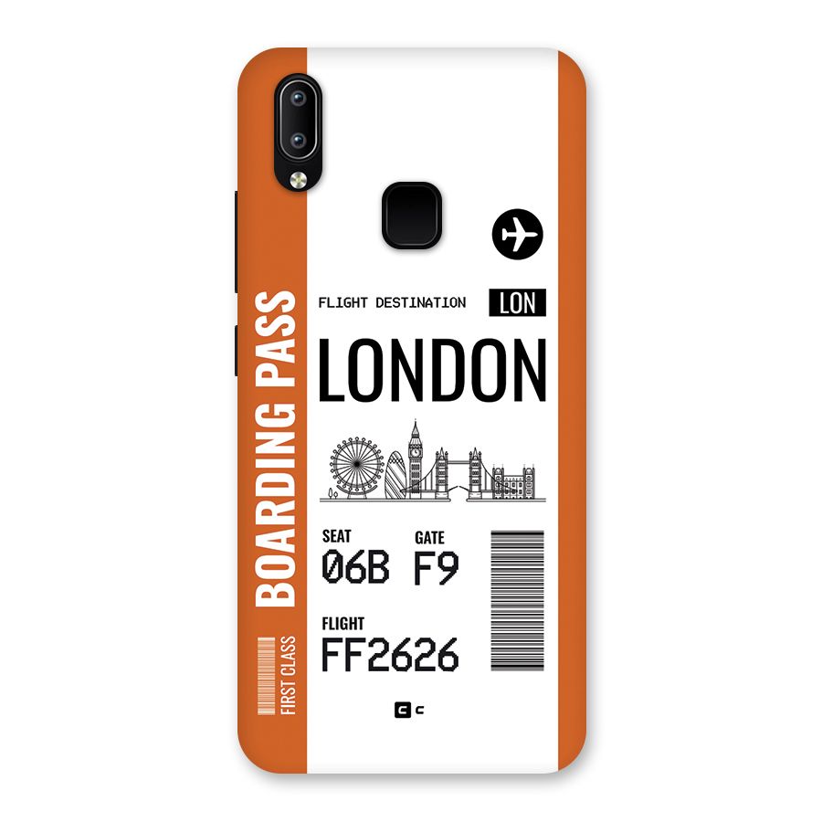 London Boarding Pass Back Case for Vivo Y93