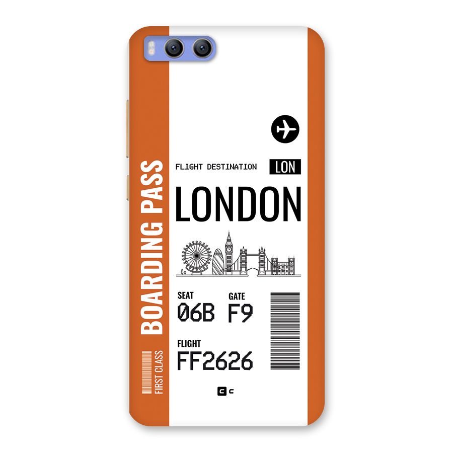London Boarding Pass Back Case for Xiaomi Mi 6