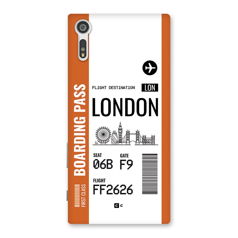 London Boarding Pass Back Case for Xperia XZ