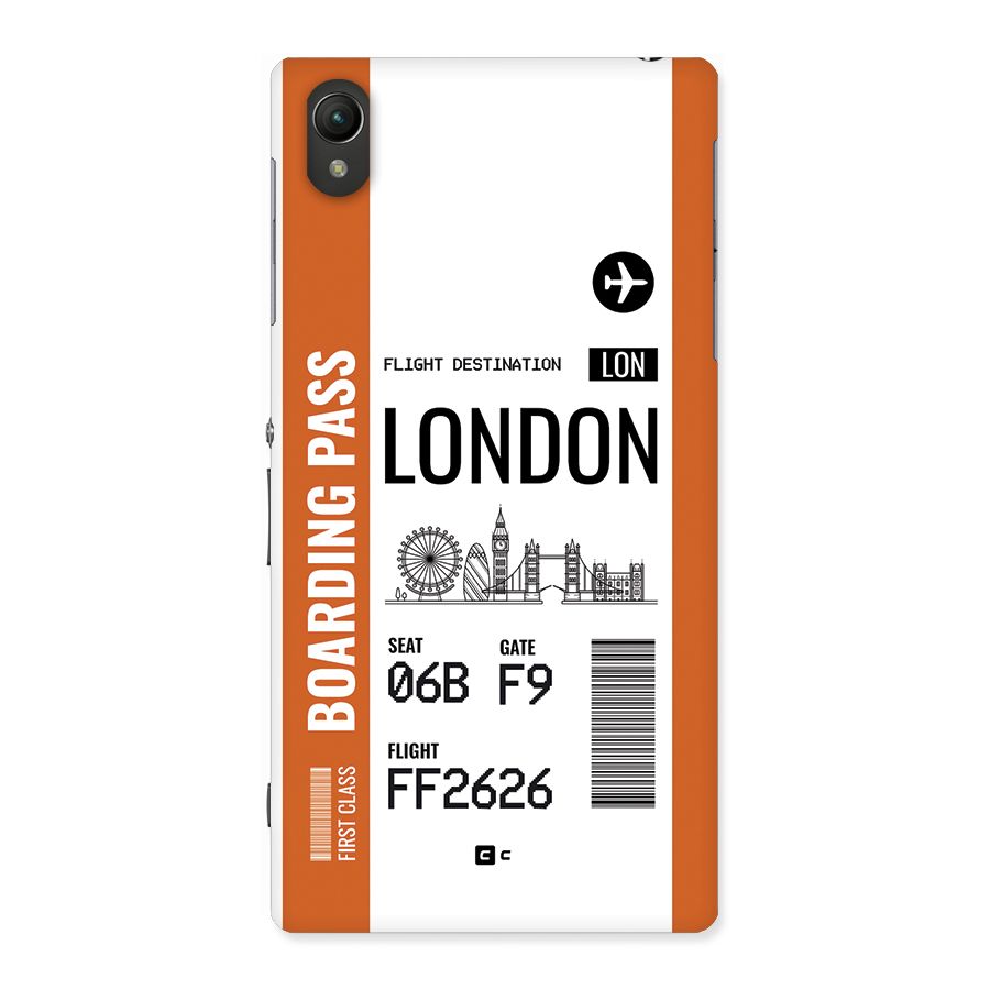 London Boarding Pass Back Case for Xperia Z1