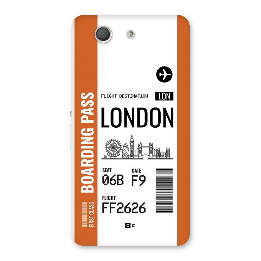 London Boarding Pass Back Case for Xperia Z3 Compact