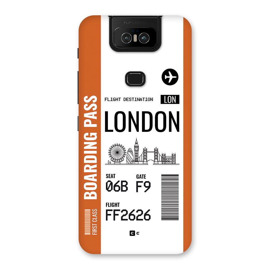 London Boarding Pass Back Case for Zenfone 6z