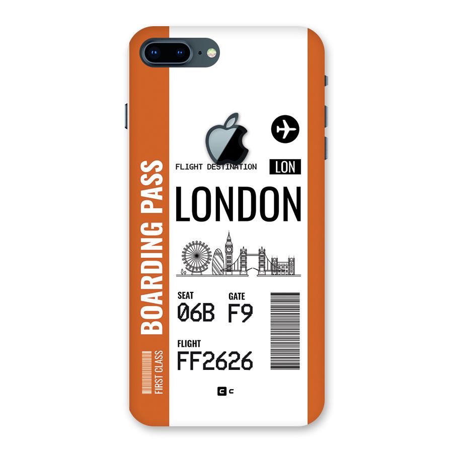 London Boarding Pass Back Case for iPhone 7 Plus Apple Cut