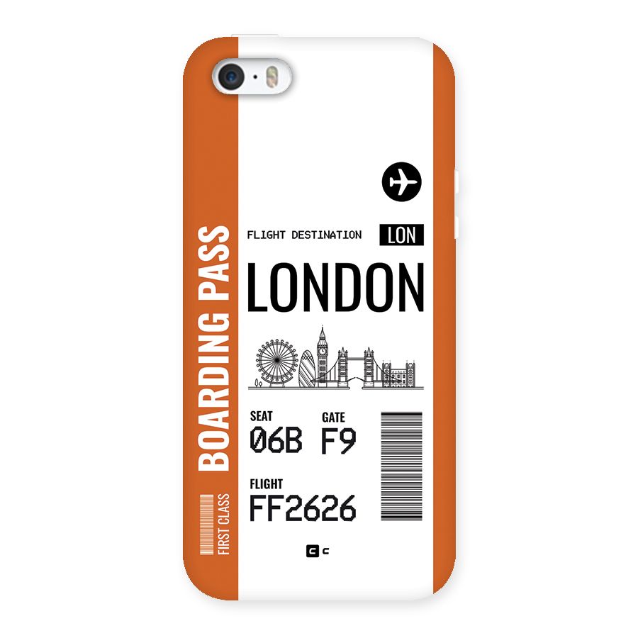 London Boarding Pass Back Case for iPhone SE 2016
