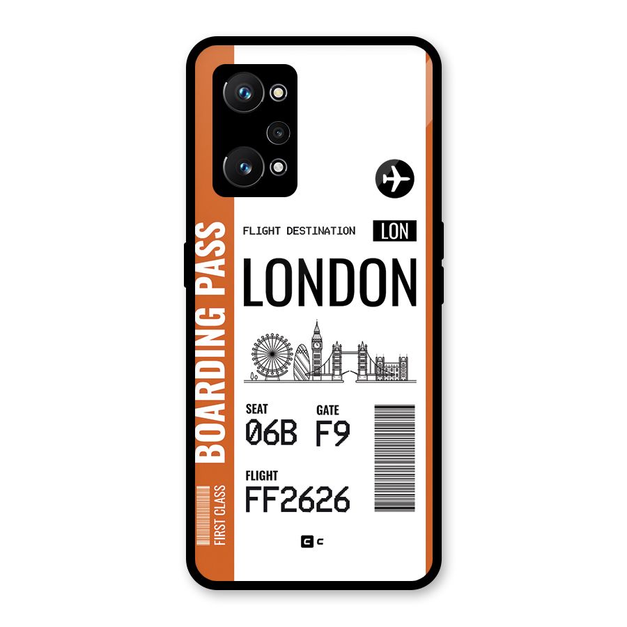 London Boarding Pass Glass Back Case for Realme GT Neo 3T