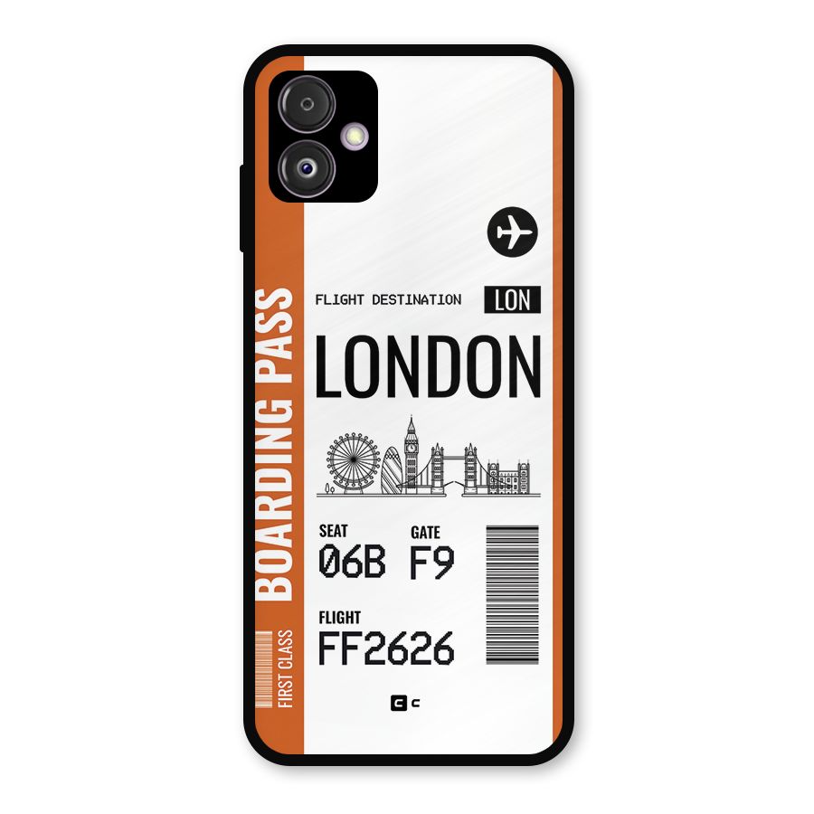 London Boarding Pass Metal Back Case for Galaxy F14