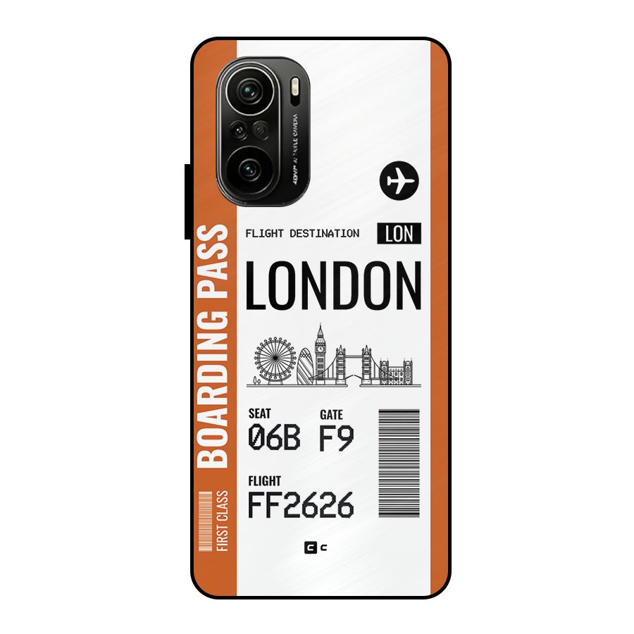 London Boarding Pass Metal Back Case for Mi 11x