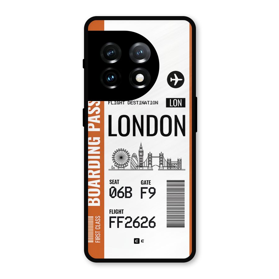 London Boarding Pass Metal Back Case for OnePlus 11