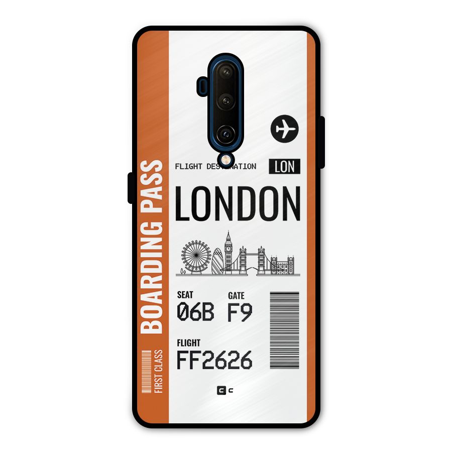London Boarding Pass Metal Back Case for OnePlus 7T Pro