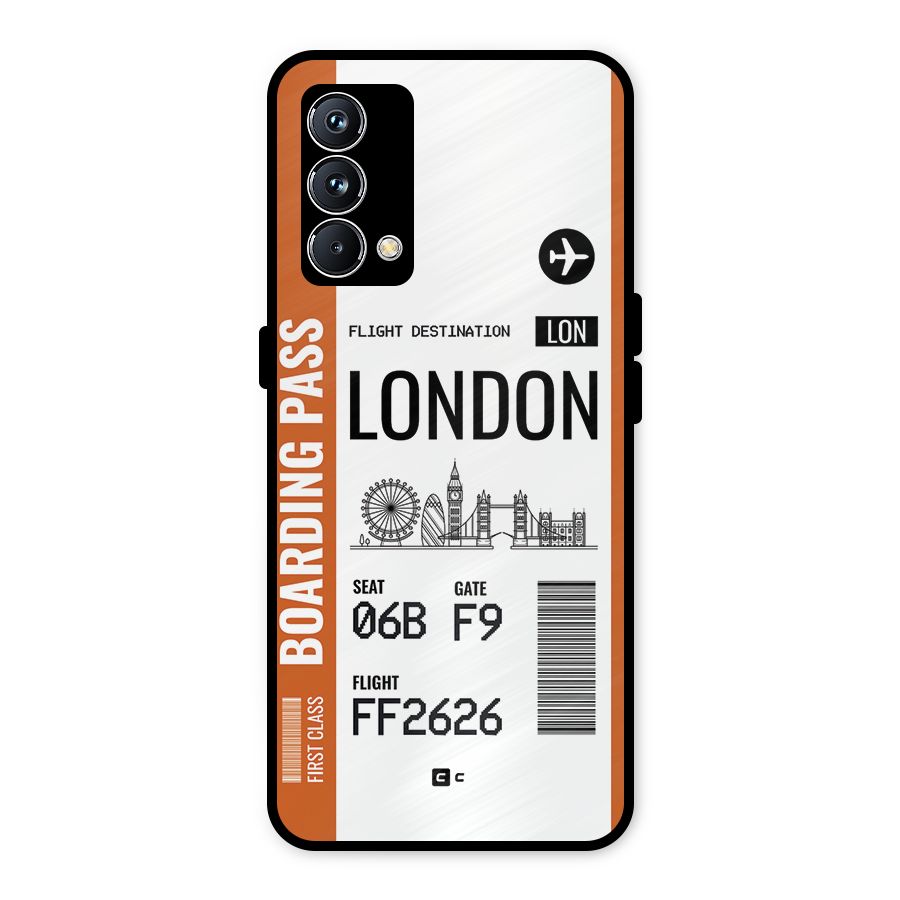 London Boarding Pass Metal Back Case for Realme GT Master Edition