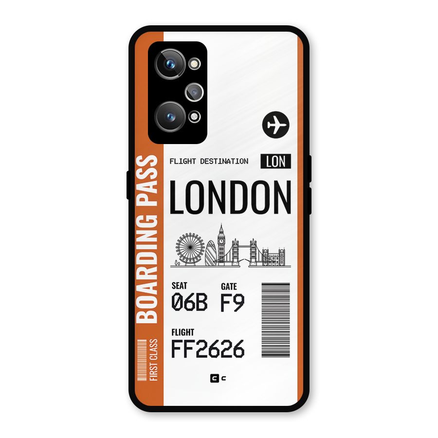 London Boarding Pass Metal Back Case for Realme GT Neo2