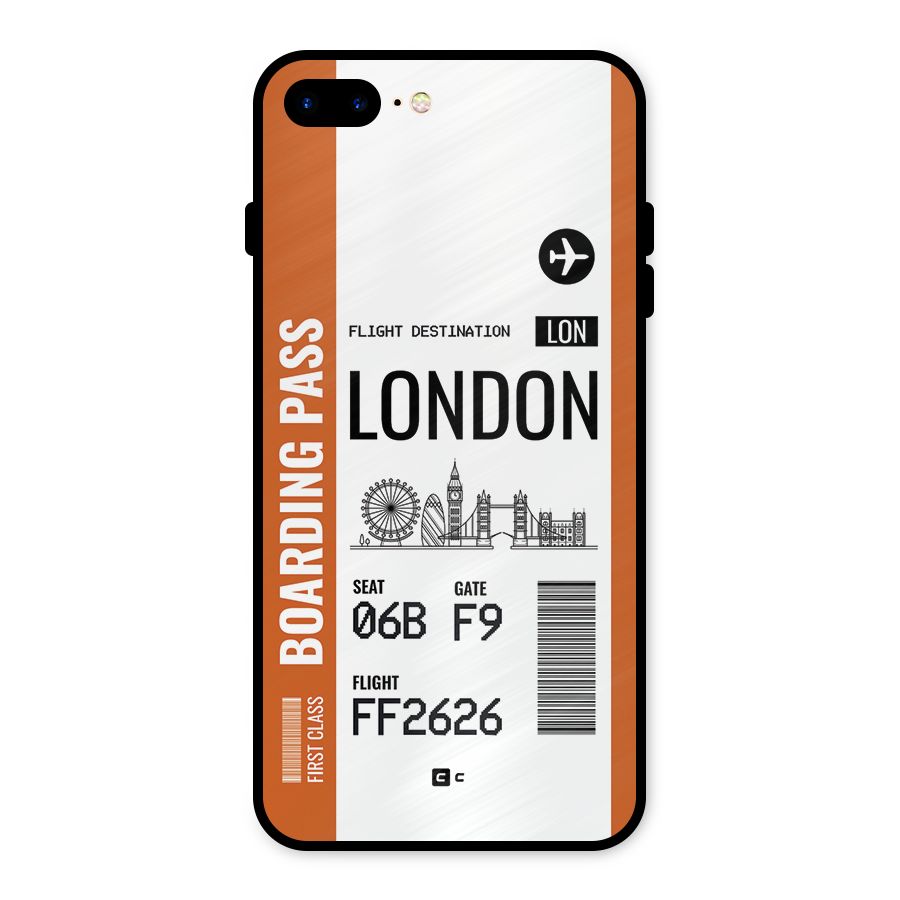London Boarding Pass Metal Back Case for iPhone 7 Plus