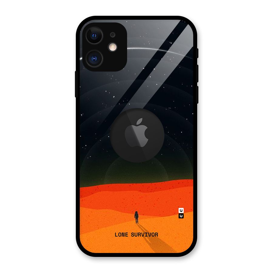 Lone Survivor Glass Back Case for iPhone 11 Logo Cut