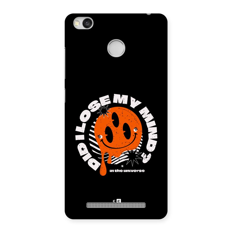 Loose My Mind Back Case for Redmi 3S Prime