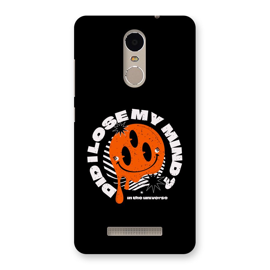 Loose My Mind Back Case for Redmi Note 3