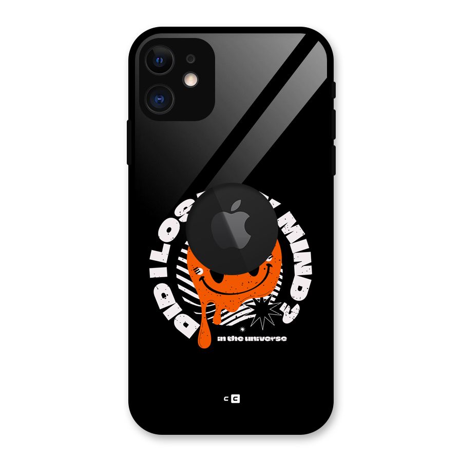 Loose My Mind Glass Back Case for iPhone 11 Logo Cut