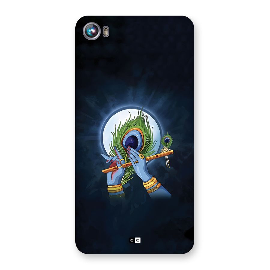 Lord Krishna Flute Back Case for Canvas Fire 4 (A107)