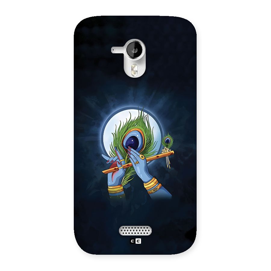 Lord Krishna Flute Back Case for Canvas HD A116