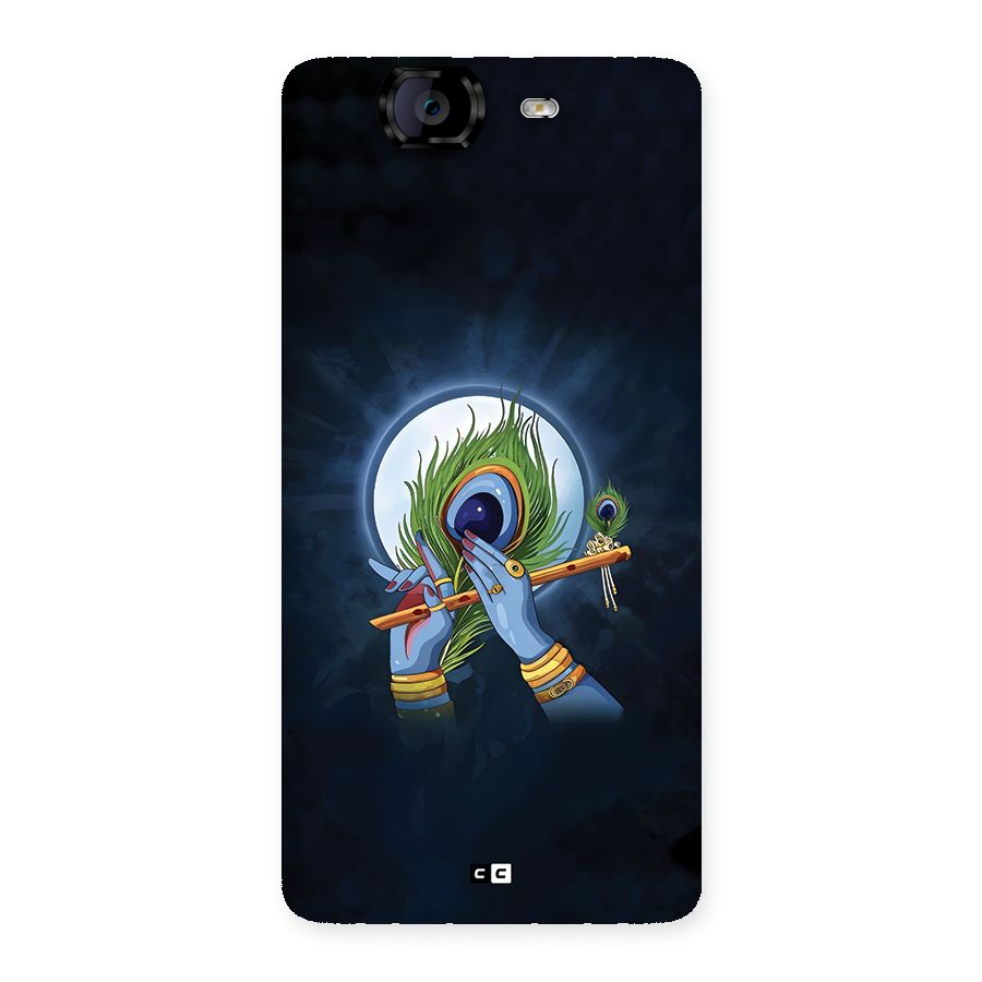 Lord Krishna Flute Back Case for Canvas Knight A350
