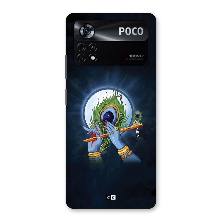Lord Krishna Flute Back Case for Poco X4 Pro 5G