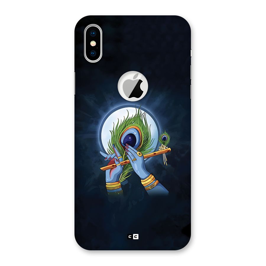 Lord Krishna Flute Back Case for iPhone X Logo Cut