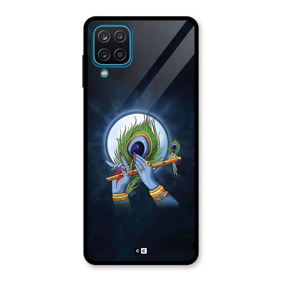 Lord Krishna Flute Glass Back Case for Galaxy A12