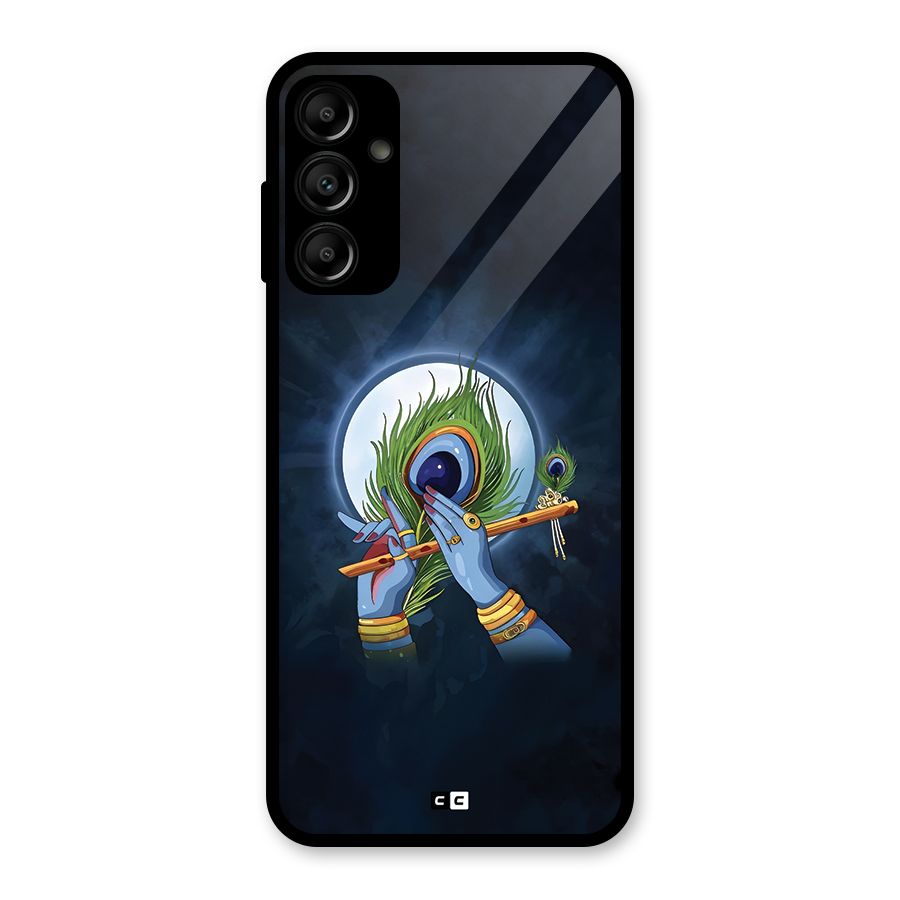 Lord Krishna Flute Glass Back Case for Galaxy A14 5G