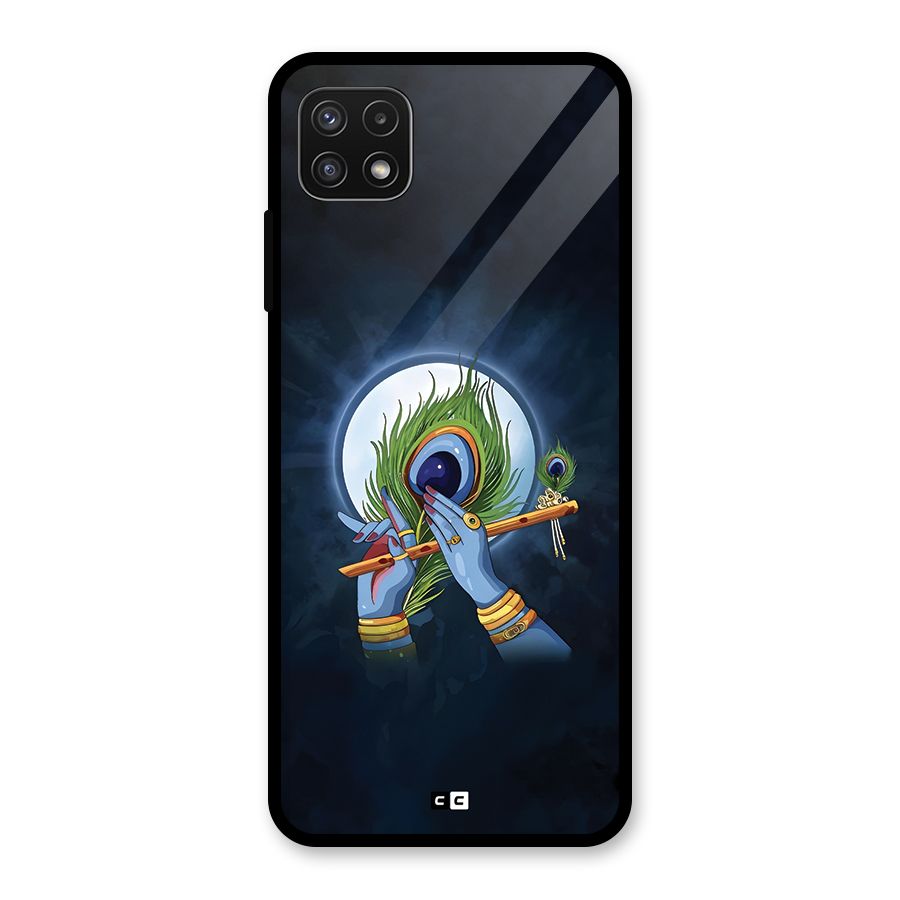 Lord Krishna Flute Glass Back Case for Galaxy A22 5G