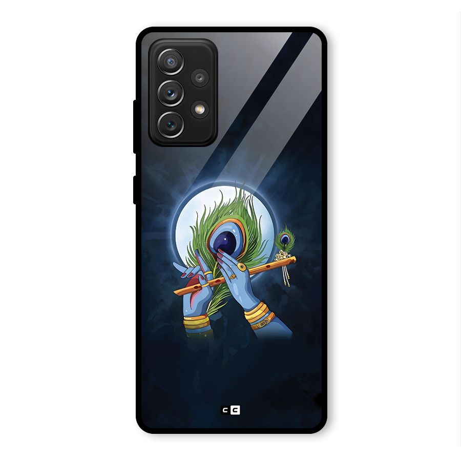 Lord Krishna Flute Glass Back Case for Galaxy A72