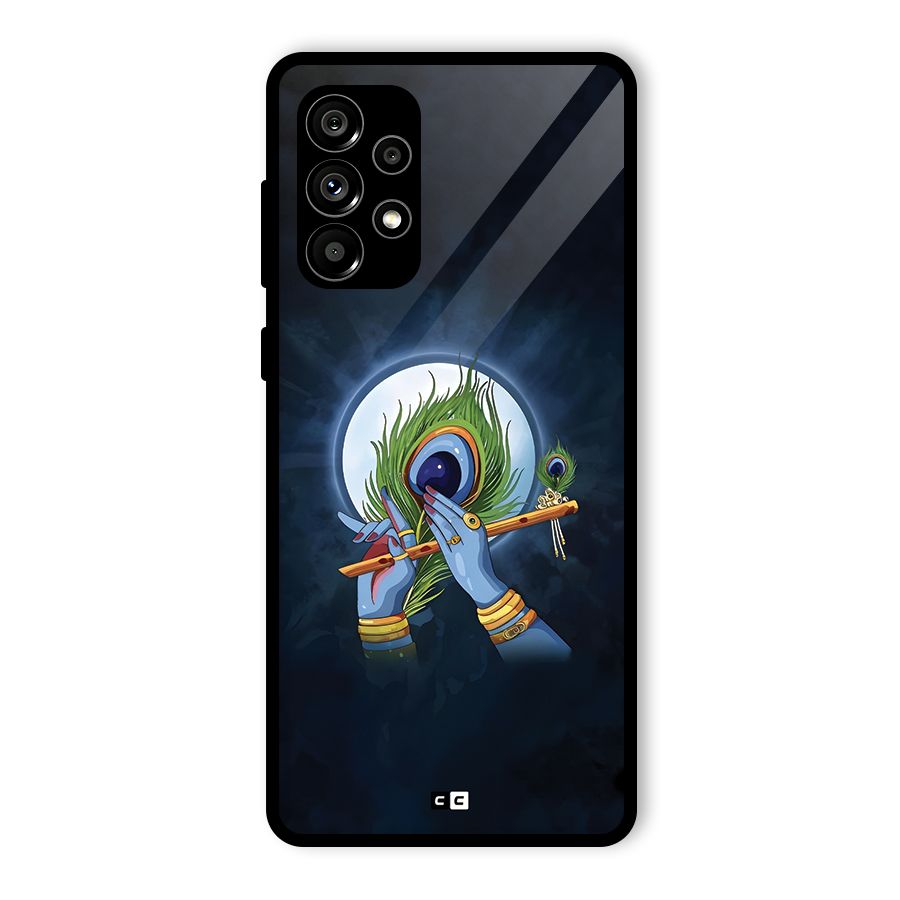 Lord Krishna Flute Glass Back Case for Galaxy A73 5G