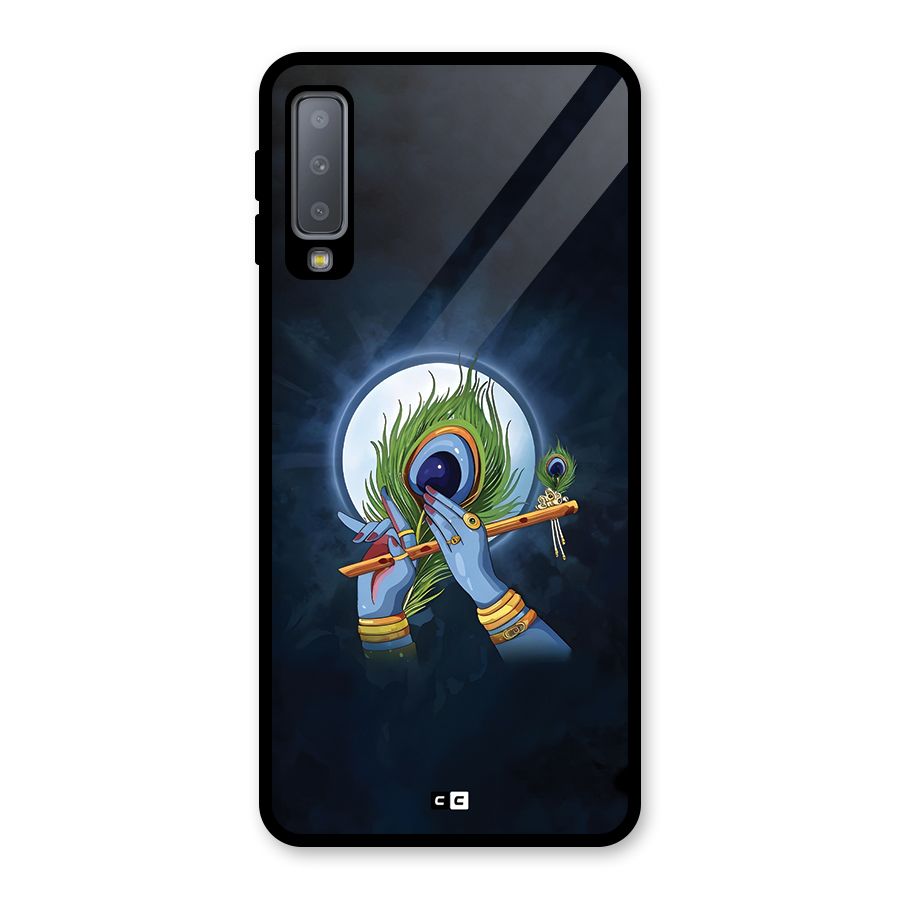 Lord Krishna Flute Glass Back Case for Galaxy A7 (2018)