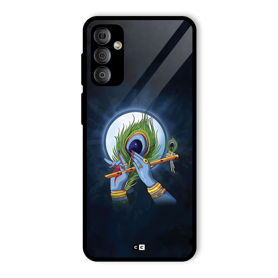 Lord Krishna Flute Glass Back Case for Galaxy F23