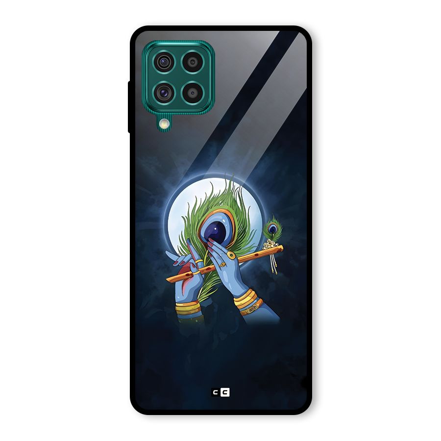 Lord Krishna Flute Glass Back Case for Galaxy F62
